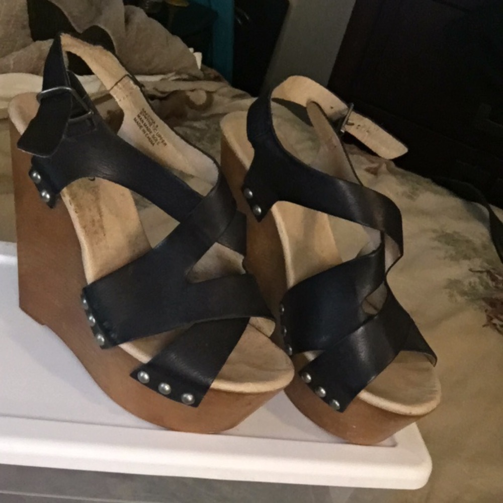 Studded Platform Wedge